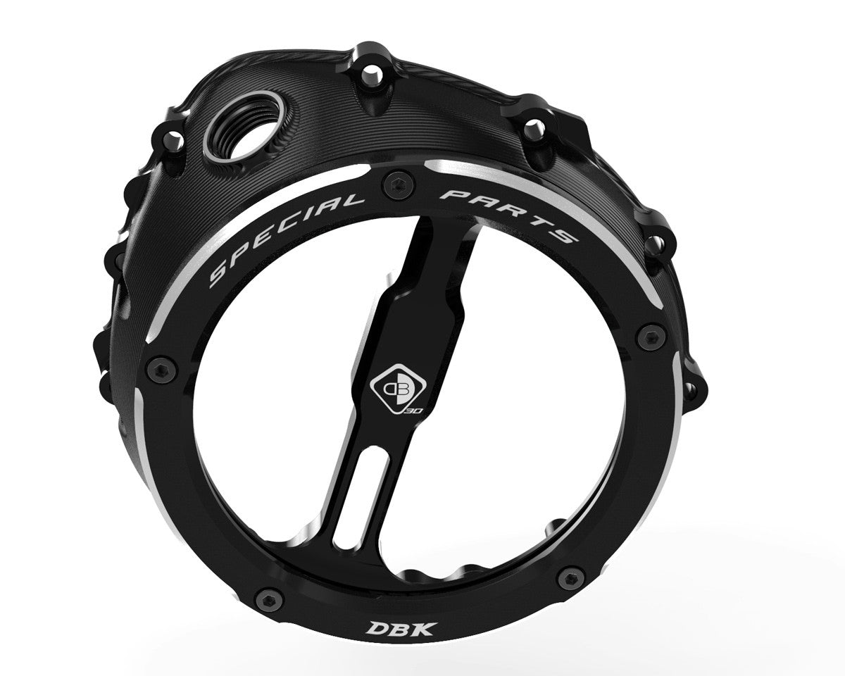 Ducabike DBK Ccdv12 BMW Clear Clutch Cover Oil Bath 3D-EVO - BLACK-BLACK