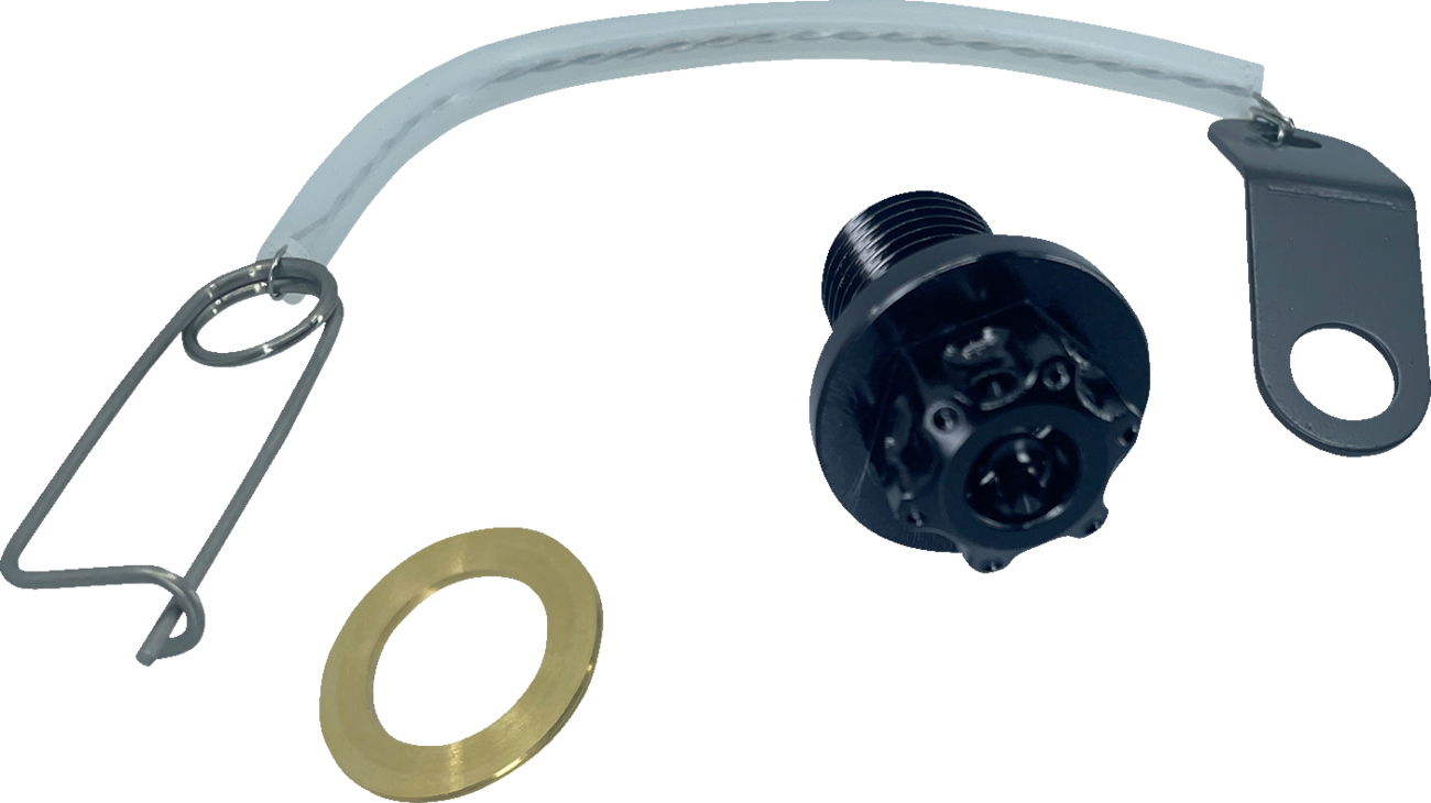 PSR Magnetic Drain Plug - M12 X 1.25 X 17 MM - Black - Kawasaki | Suzuki
