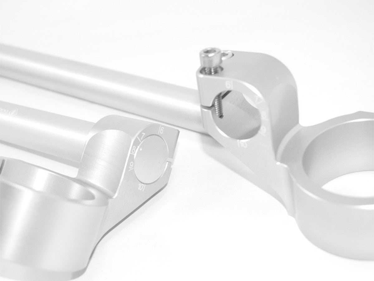 Ducabike DBK BSR5335 ADJUSTABLE HANDLEBAR 53mm RISE 35 MM - SILVER
