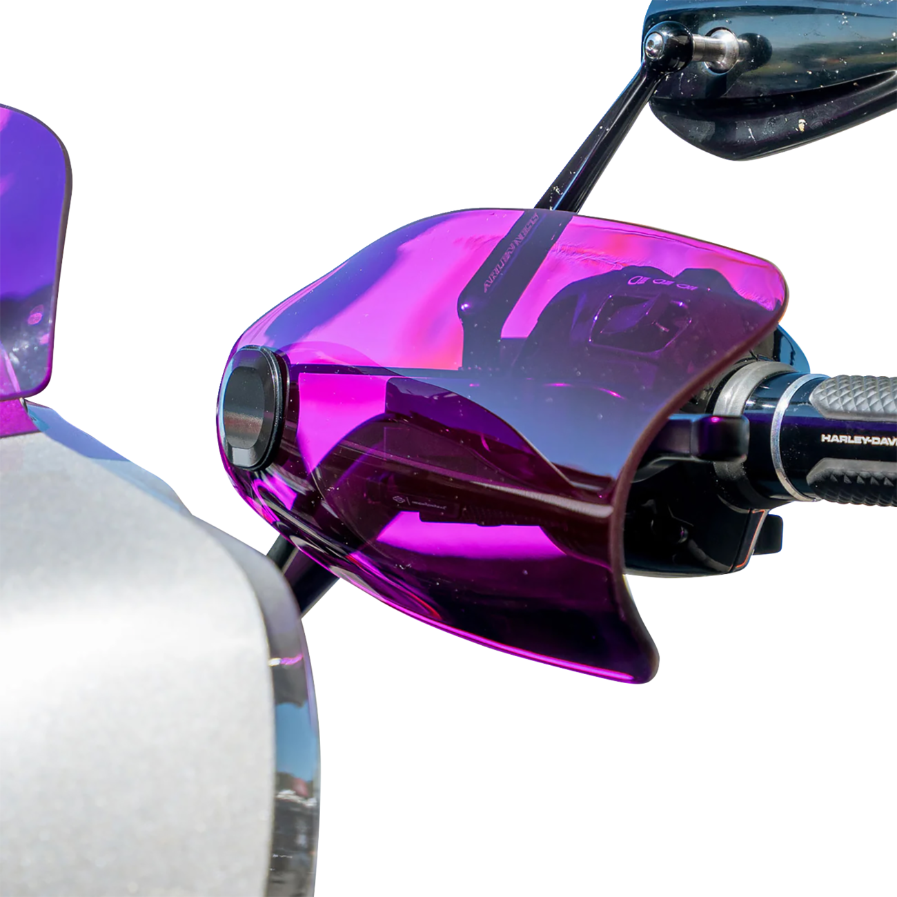 Klock Werks Flare® Handguards - Harley-Davidson Cable Clutch - Purple