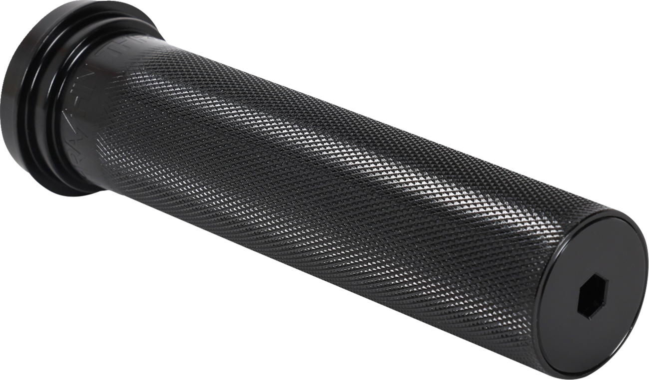 Thrashin Supply CO. Throttle Tube - Knurled - 1" - TBW - Black