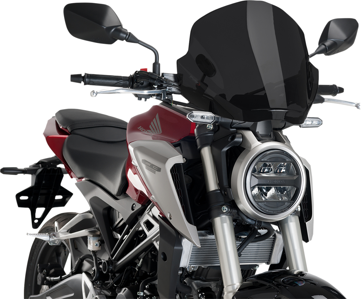 PUIG HI-Tech Parts Trend Windscreen - ER5 - Dark Smoke