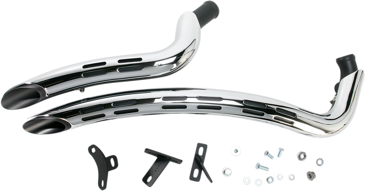 Bassani Xhaust Sweeper Exhaust - Black/Chrome