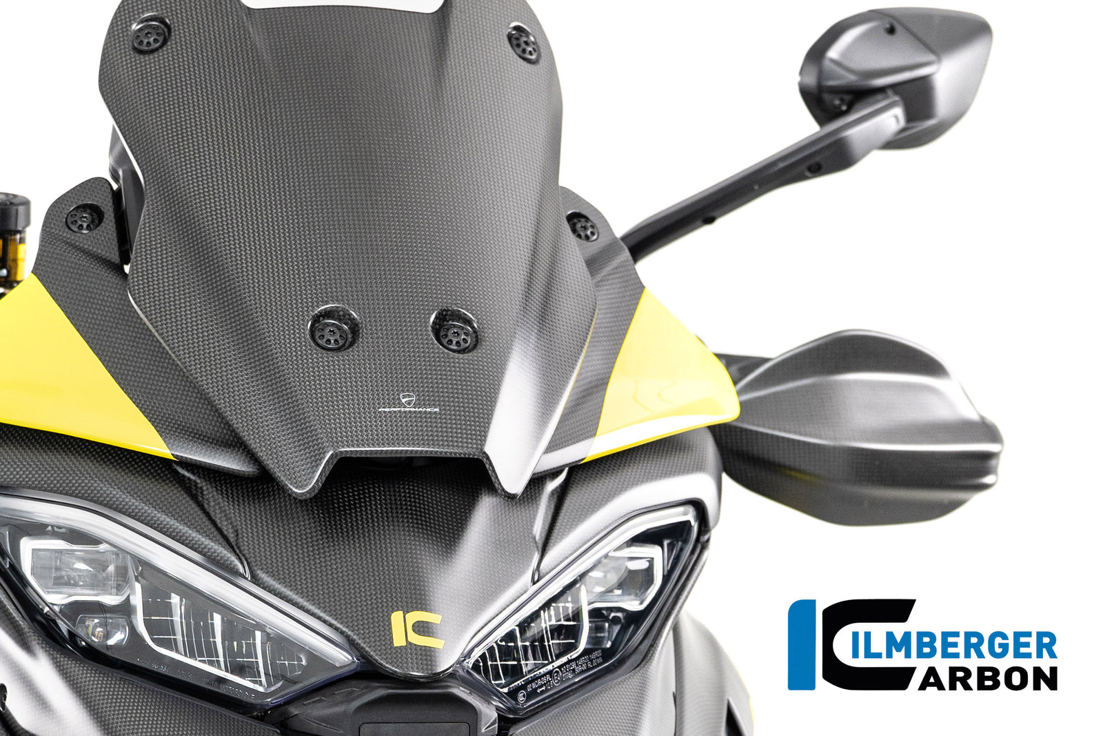 Ilmberger Carbon Wind Deflector On Cockpit Left Carbon Matte Ducati Multistrada V4 2025