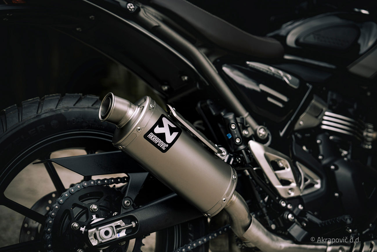 Akrapovic Slip-On Line Muffler - Titanium - Speed/Scrambler 400