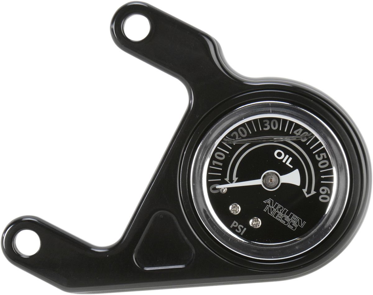 Arlen NESS Oil Pressure Gauge Kit - Radius - Black