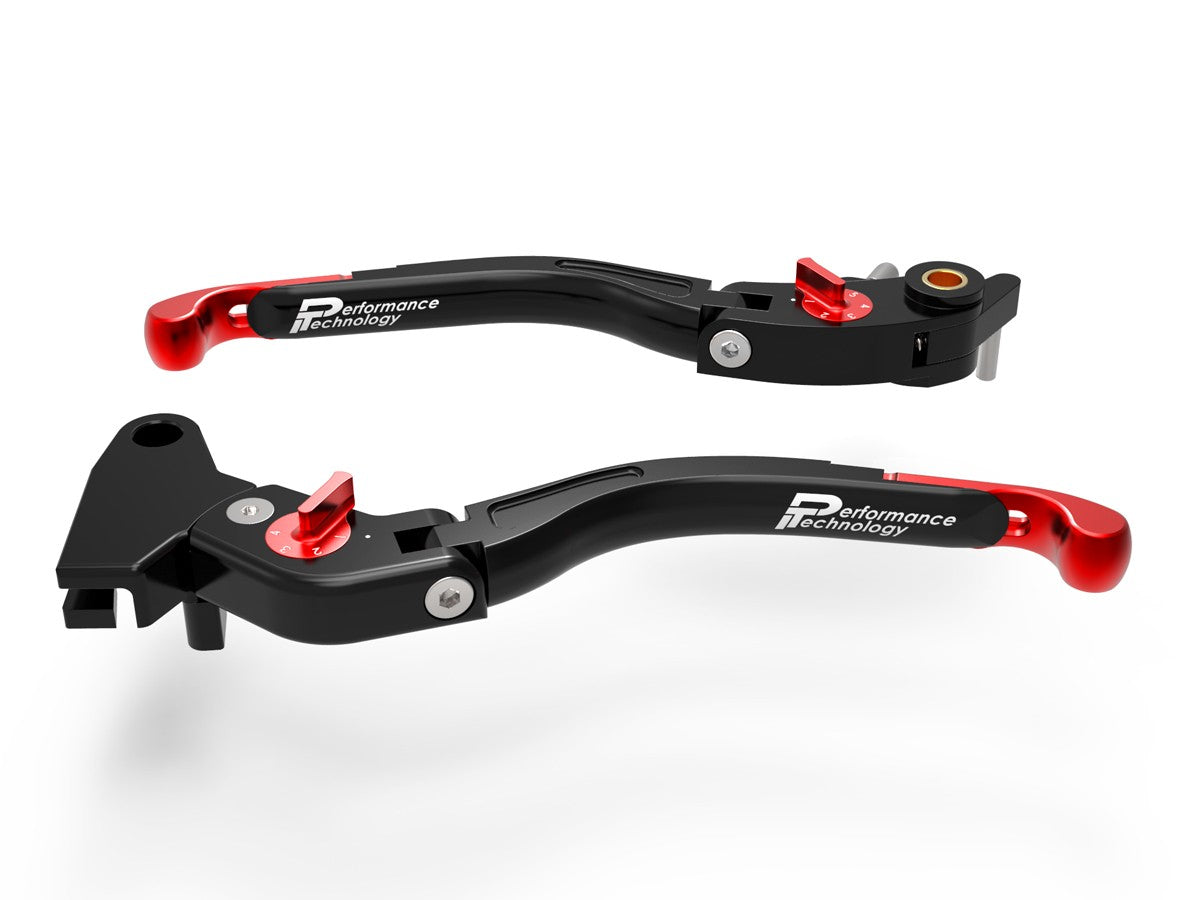Ducabike DBK LEA14 Brake / Clutch Adjustable Levers Eco GP 2 - BLACK-RED