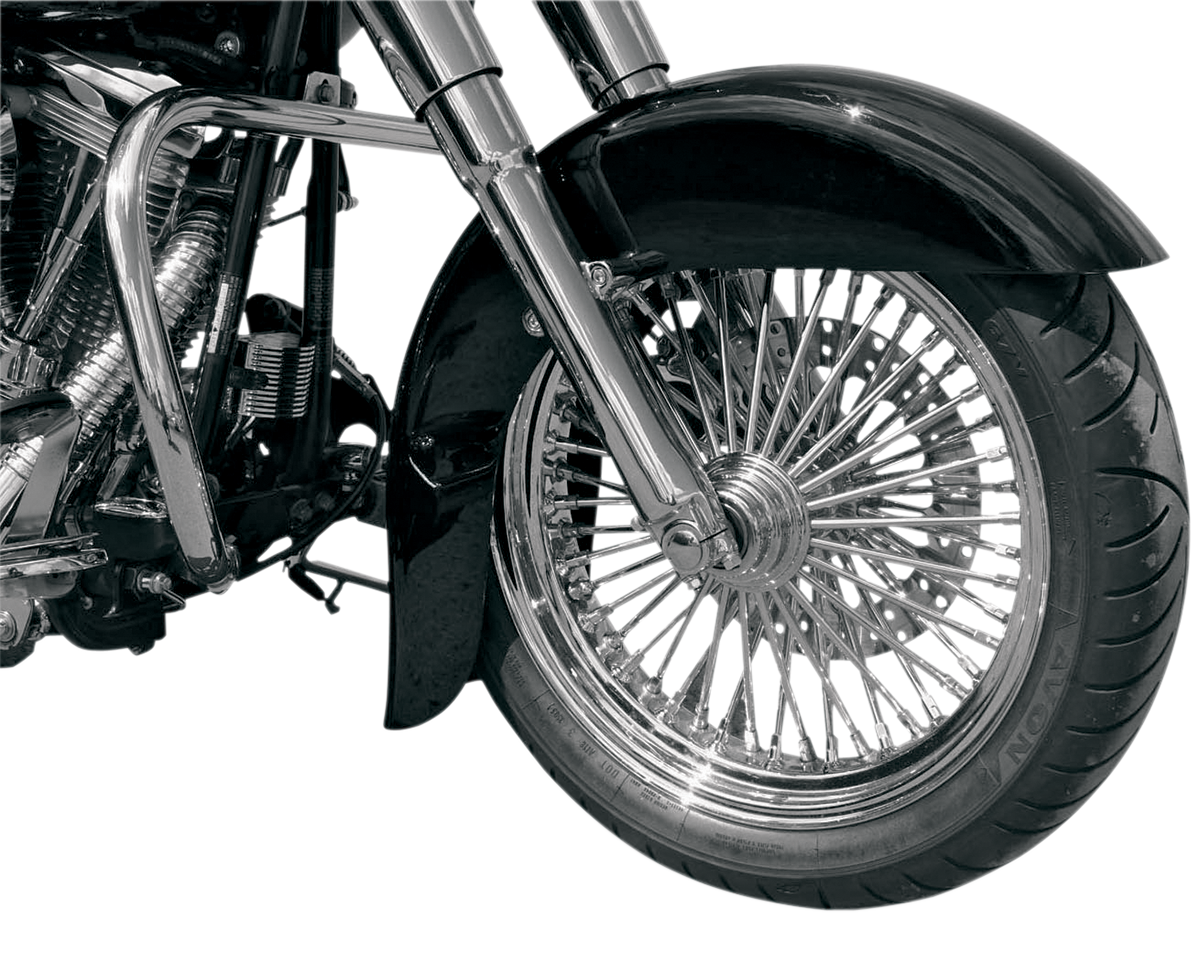 Klock Werks Benchmark Front Fender - Black - 16"-19" - HD Softail