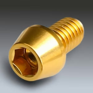 Yoshimura Titanium License Plate Frame Bolts - Gold