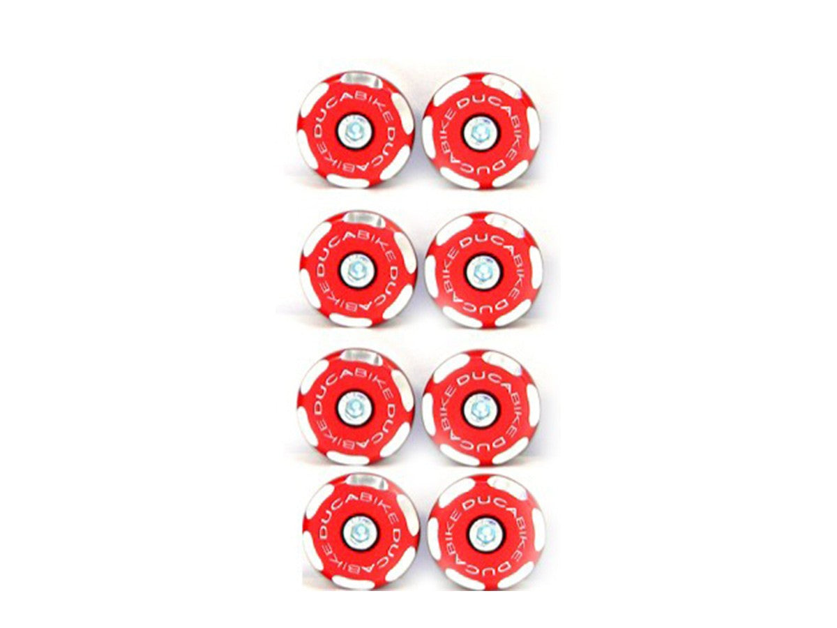 Ducabike DBK TTDV02 Kit Frame Plugs - RED
