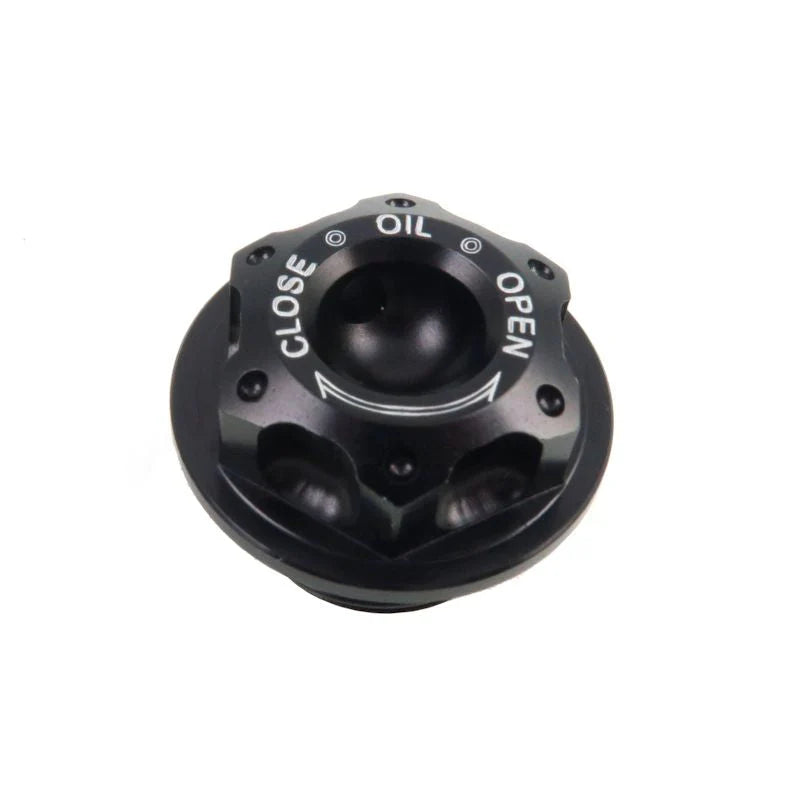 TWM Billet Aluminum Oil Filler Cap For Ducati - Black