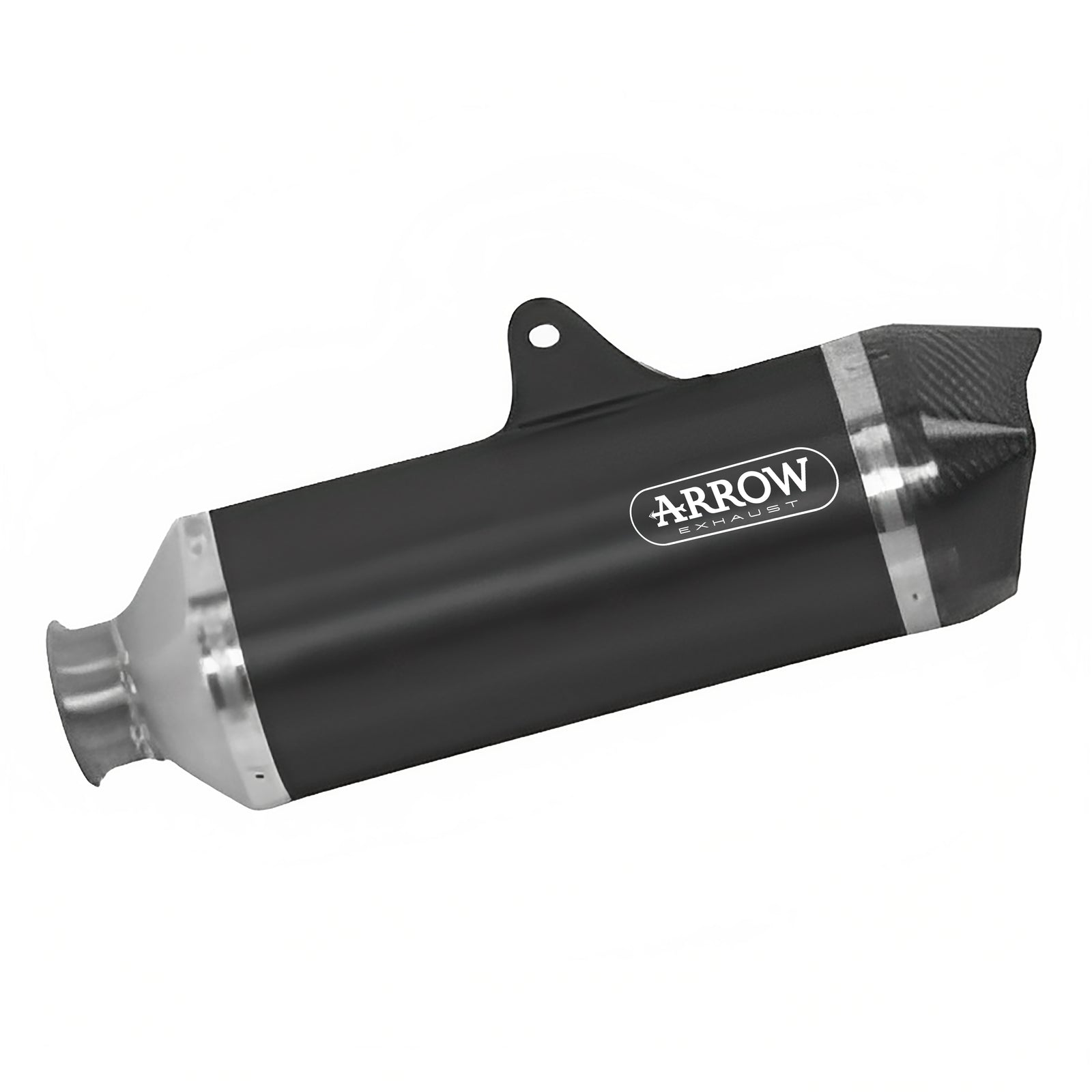 Arrow 71820AKN Race-Tech Aluminium Dark Slip On With Carbon End Cap