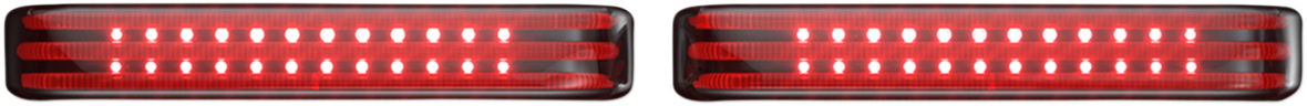 Custom Dynamics Saddlebag LED Lights - Sequential - Chrome/Smoke