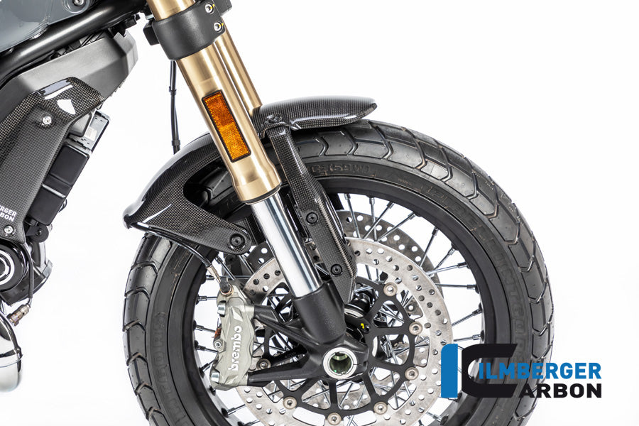 Ilmberger Carbon Front Fender Surface Ducati Scrambler 1100 From 2017 - Gloss