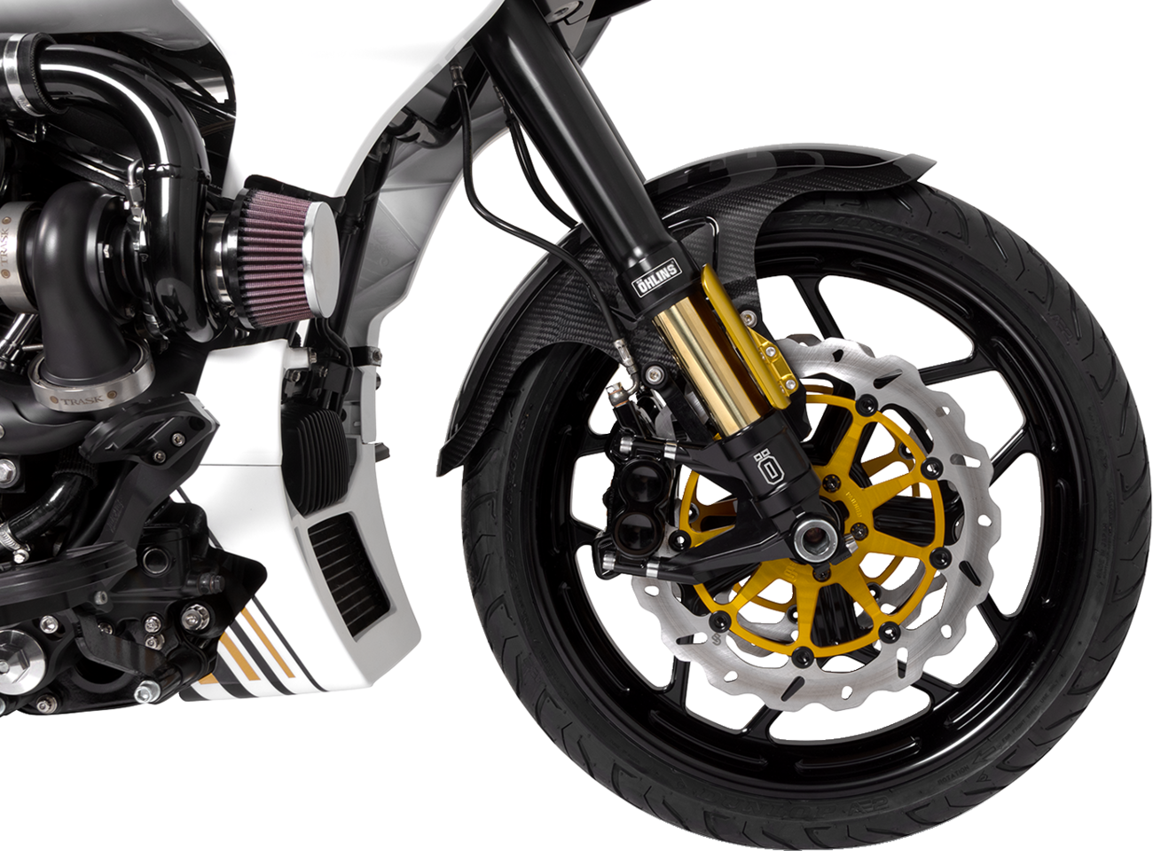 Saddlemen Carbon Fiber Front Fender - Gloss - Touring '14-'24