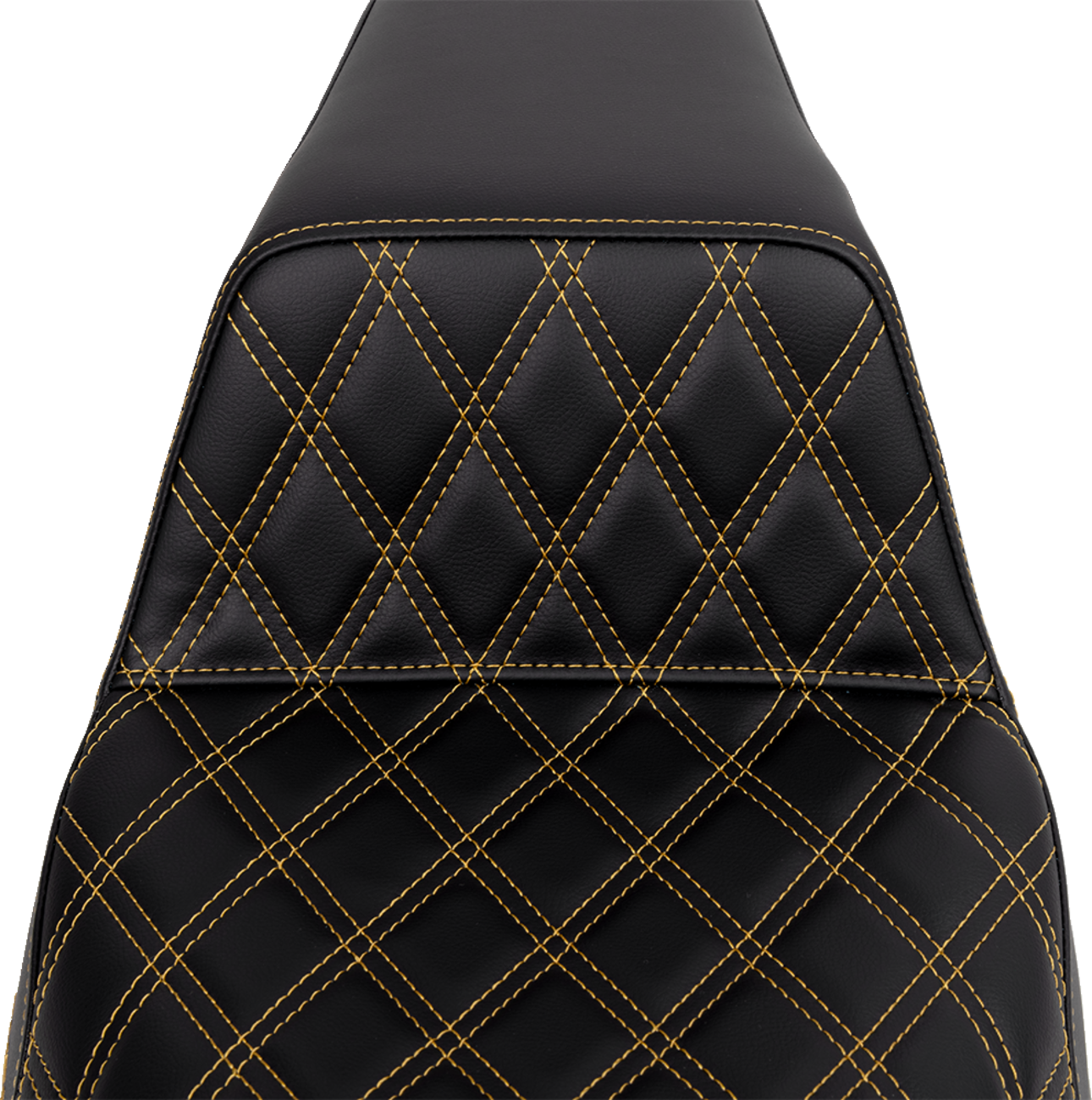 Saddlemen Step-Up Seat - Front Lattice Stitch - Gold Stitch - FLH/FLT '08-'23