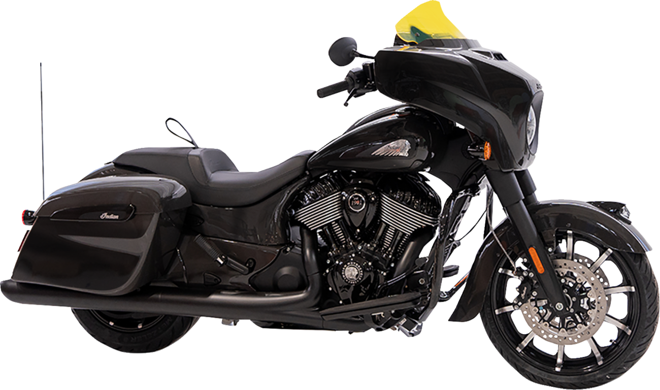 Klock Werks Ice Flare® Windshield - 10" - Yellow Ice - '14-'26 Indian