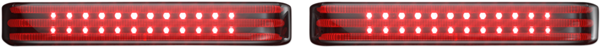 Custom Dynamics Saddlebag Lights - SS8 - Chrome Smoke