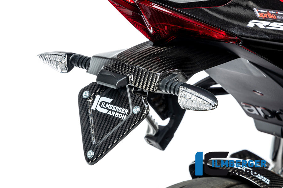 Ilmberger Carbon License Plate Holder Aprilia Tuono / RSV4 From 2021 - Gloss