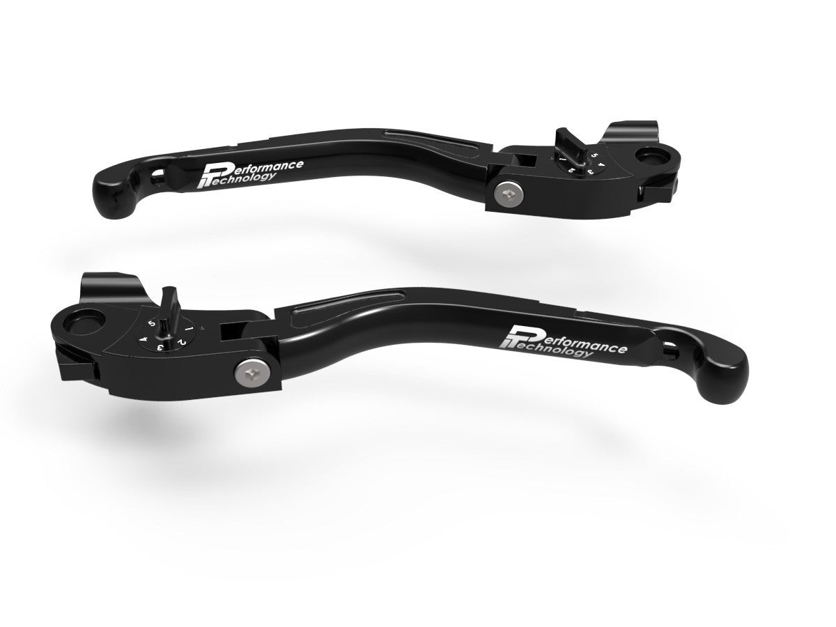Ducabike DBK LEA03 Brake / Clutch Adjustable Levers Eco GP 2 - BLACK-BLACK