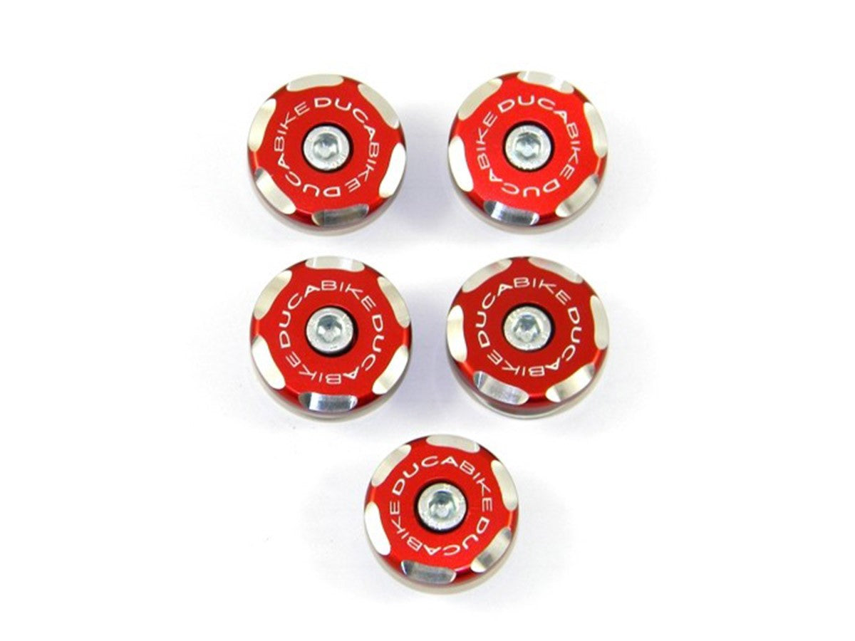 Ducabike DBK TTMTS02 Kit Frame Plugs - RED