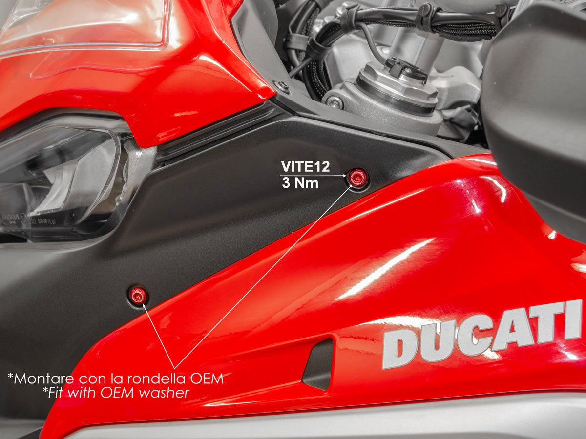 Ducabike DBK KVT34 MTSV4 Pikes Peak Air Conveyors Screw Kit - RED