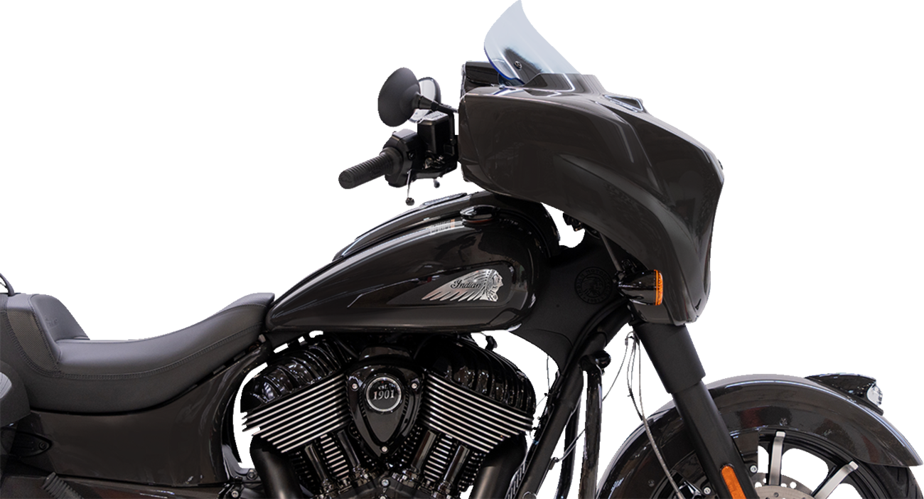 Klock Werks Ice Flare® Windshield - 10" - Blue Ice - '14-'26 Indian