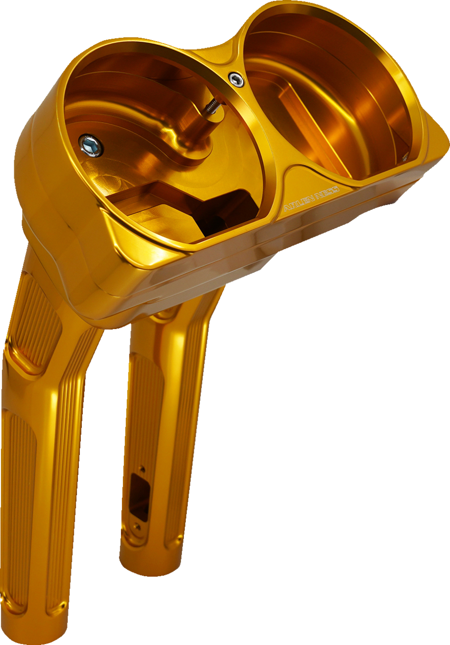 Arlen NESS Method Kickback Handlebar Riser - 10" - Gold