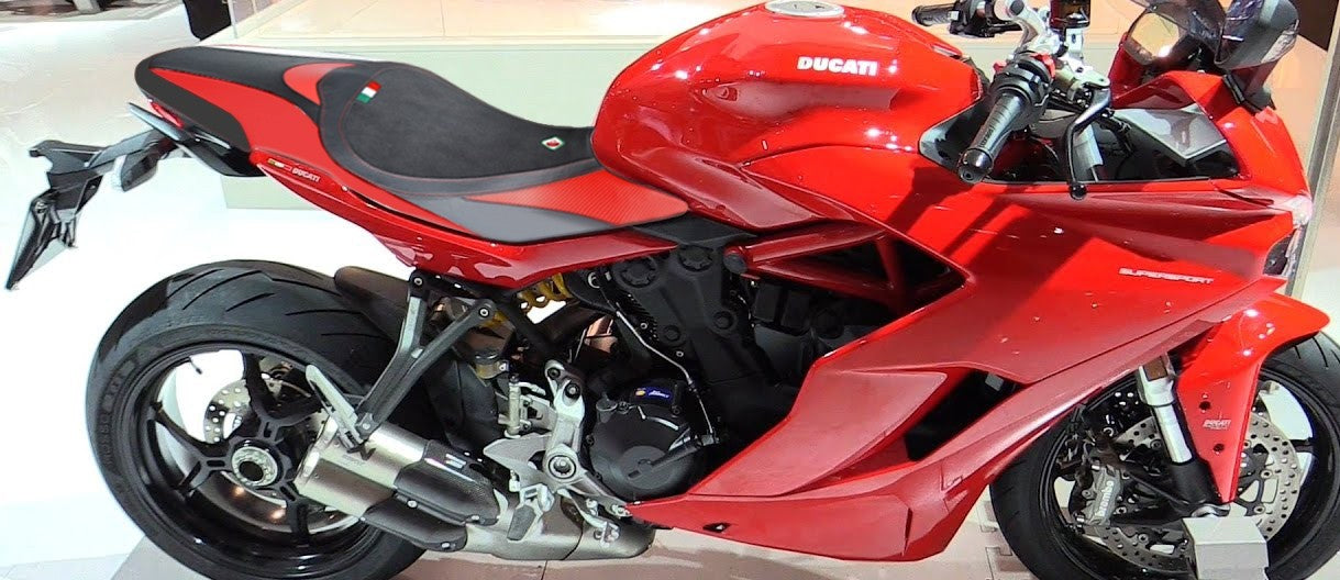 Ducabike DBK Csss01 SS My17 Seat Cover - BLACK-RED