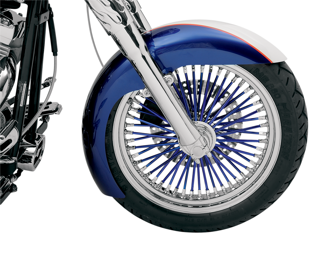 Klock Werks Level Front Fender - Black - 19" - HD Dyna/FXR/Sportster