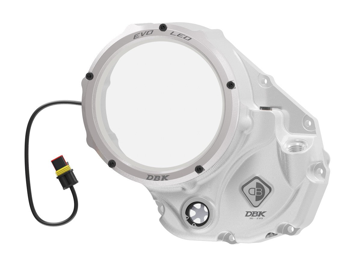 Ducabike DBK CCDVL06 Evo LED Clear Clutch Cover - SILVER-SILVER