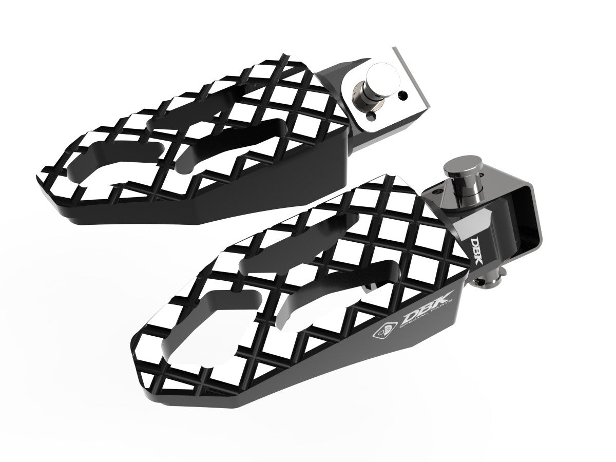 Ducabike DBK KPDM10 BMW R1300GS Touring Passenger Footpegs Kit - BLACK