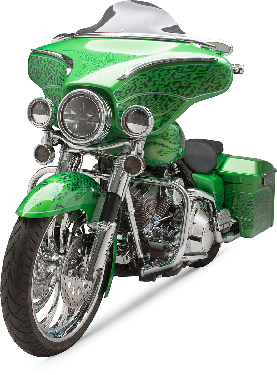 Klock Werks Flare® Windshield - 6-1/2" - Smoke - '96-'13 FLH