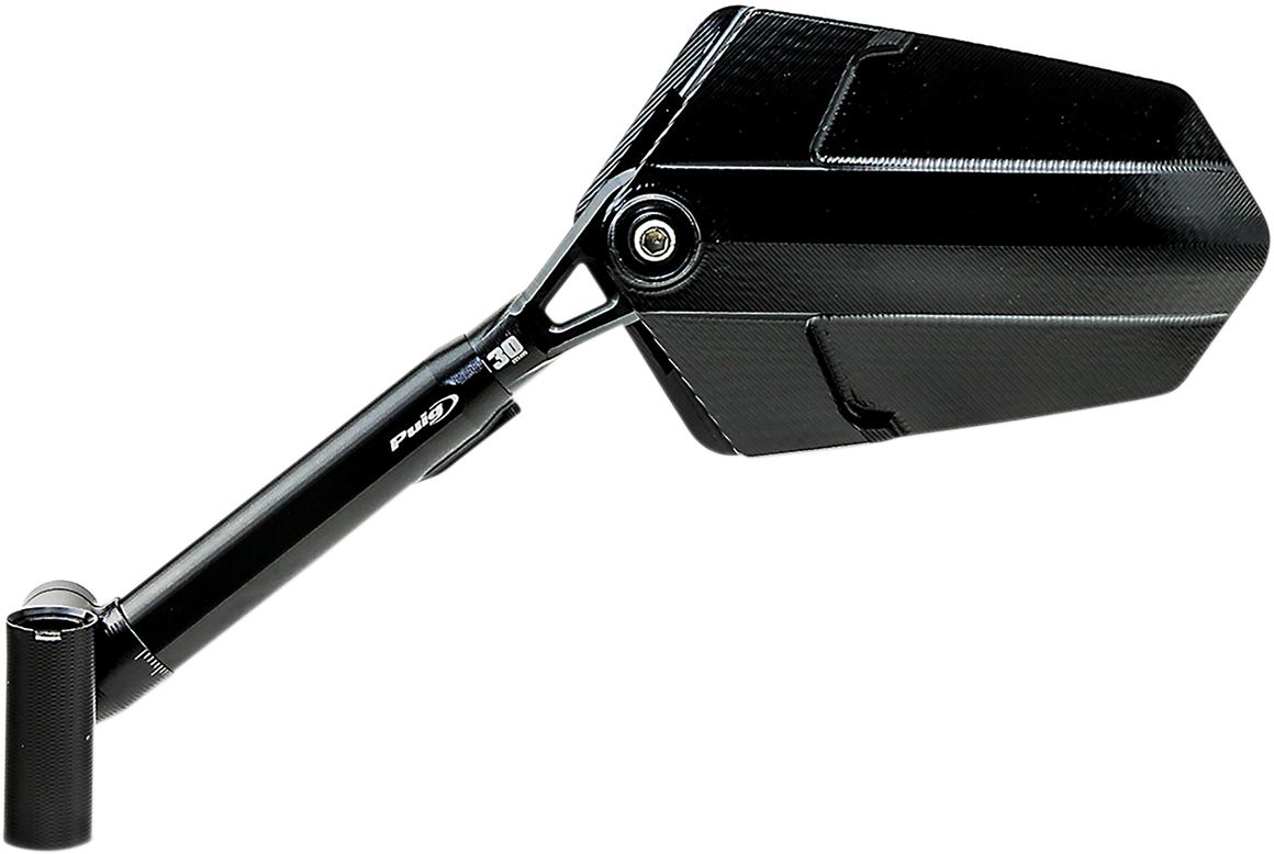 PUIG HI-Tech Parts Mirror - Explorer - Side View - Left - Diamond - Black
