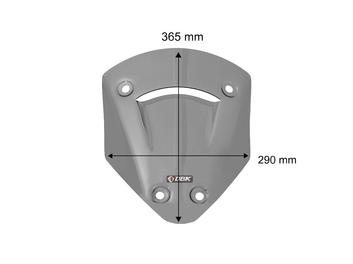 Ducabike DBK CUP34 Sport Windscreen MTS V2 MY25 - SMOKE