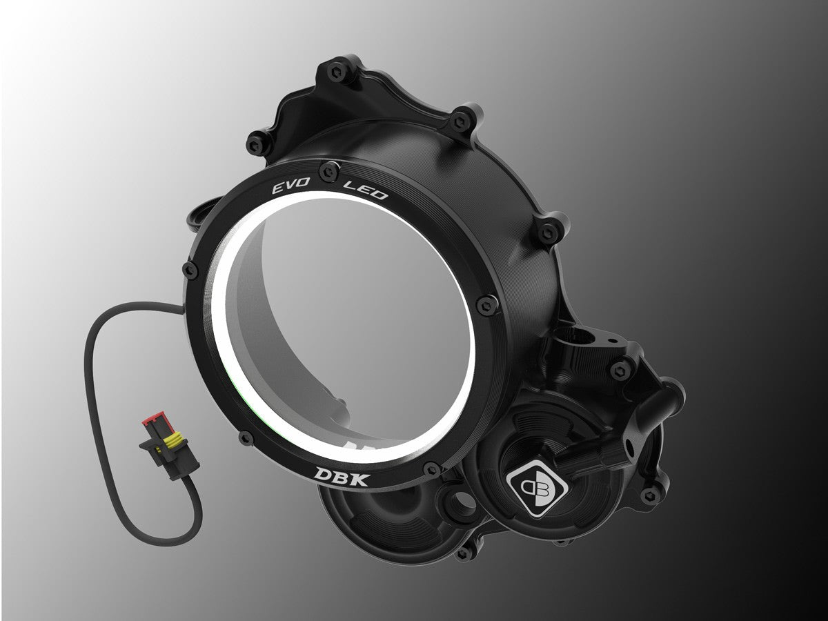 Ducabike DBK CCDVL15 Ducati HM 698 Mono Clear Clutch Cover 3D-EVO LED - BLACK-BLACK
