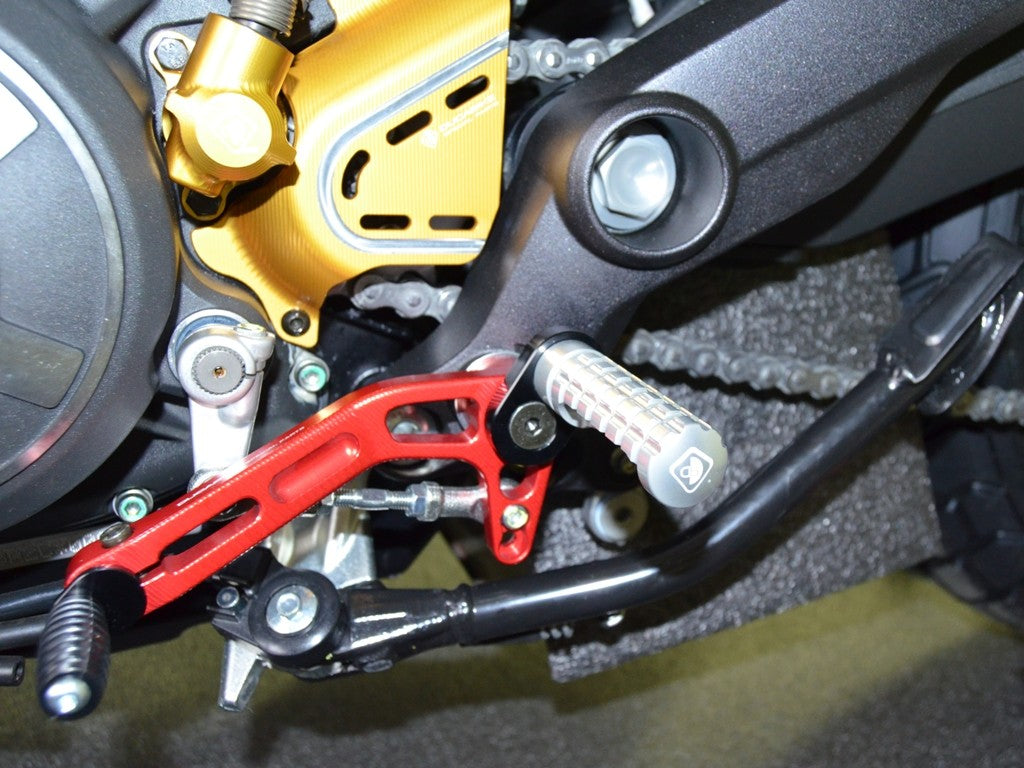 Ducabike DBK PPSCRA02 Adjustable Foot Pegs Scrambler - SILVER