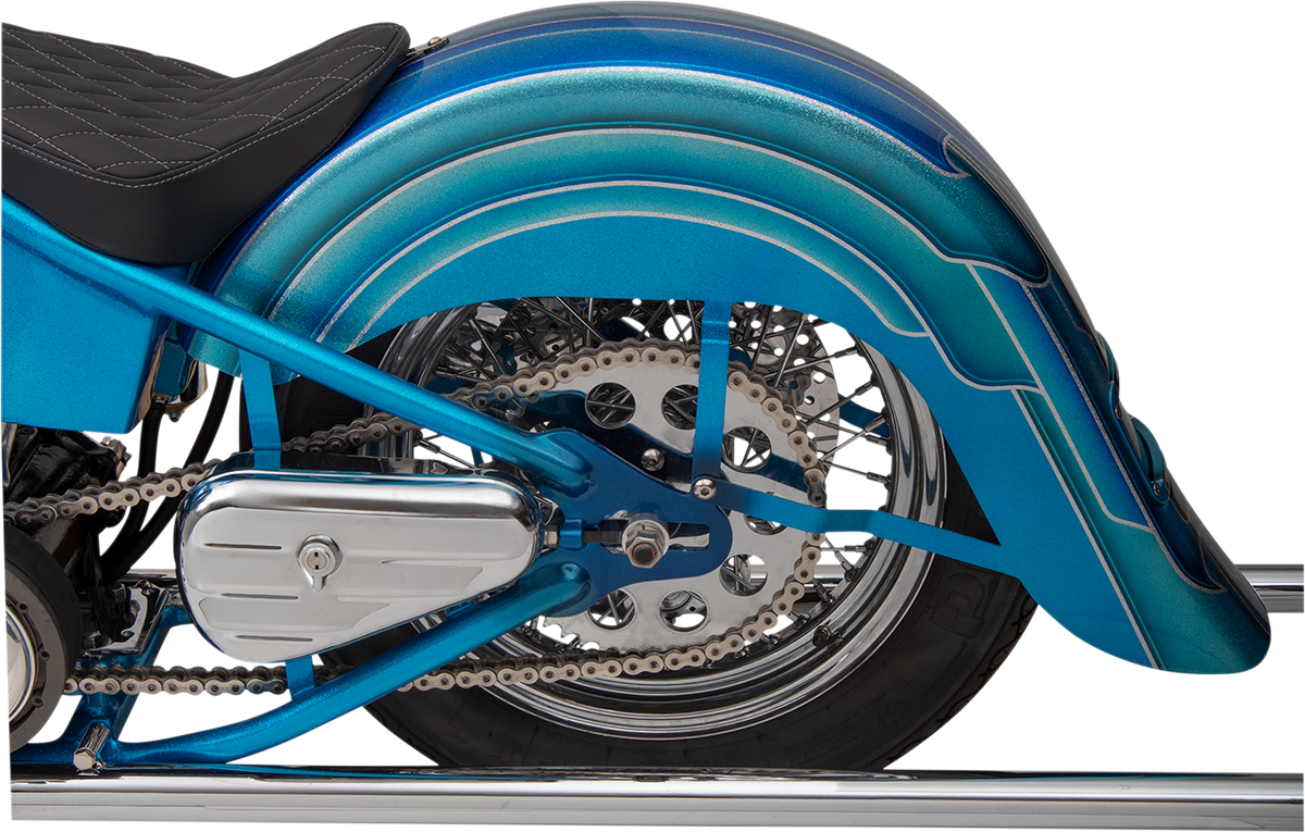 Klock Werks Benchmark 4" Stretched Rear Fender - Frenched - Unfinished - For Custom Application - HD