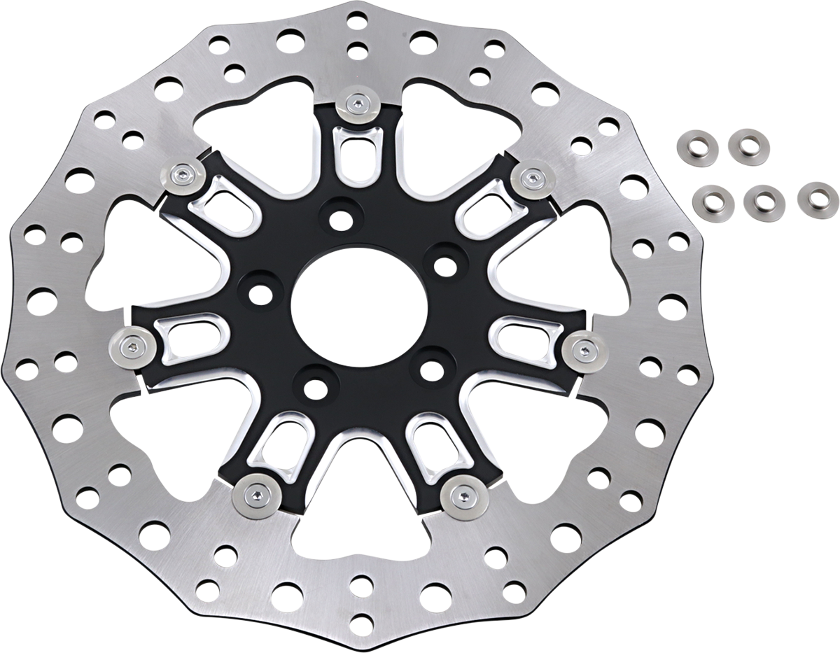 Arlen NESS Front Rotor - 7 Valve - 11.8" - Black