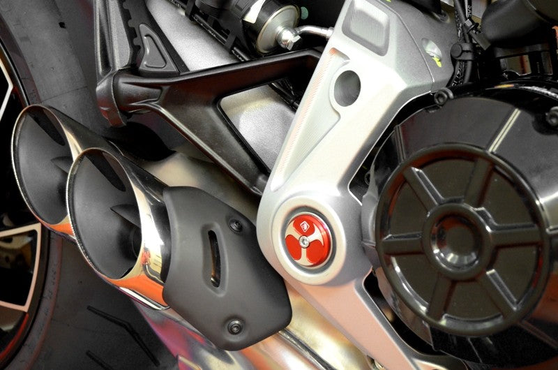 Ducabike DBK TTF02 Xdiavel Kit Central Frame Caps - RED