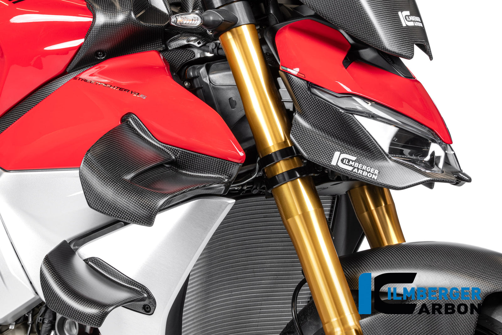 Ilmberger Carbon Winglet Upper Lower Left Ducati Streetfighter V4 2025-2026 - Matte / Plain