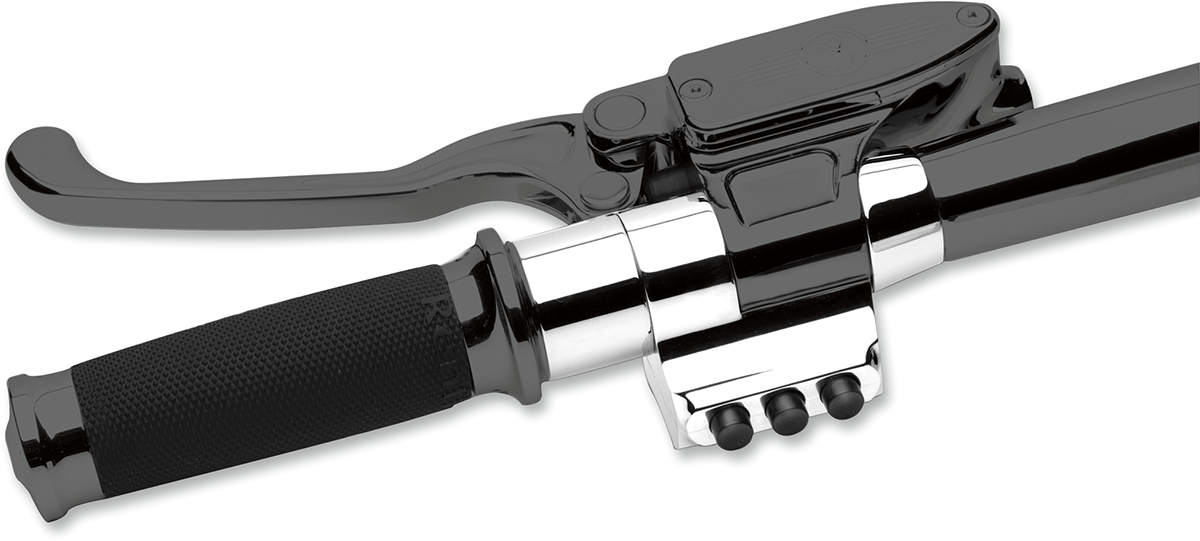 Performance Machine (PM) Contour Handlebar Control Spacer - Left - Cable Clutch - 1-1/4" Handlebars - Chrome