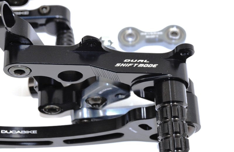 Ducabike DBK PR119903 Adjustable Rearset SBK Panigale - BLACK ECO FIXED FOOT PEGS