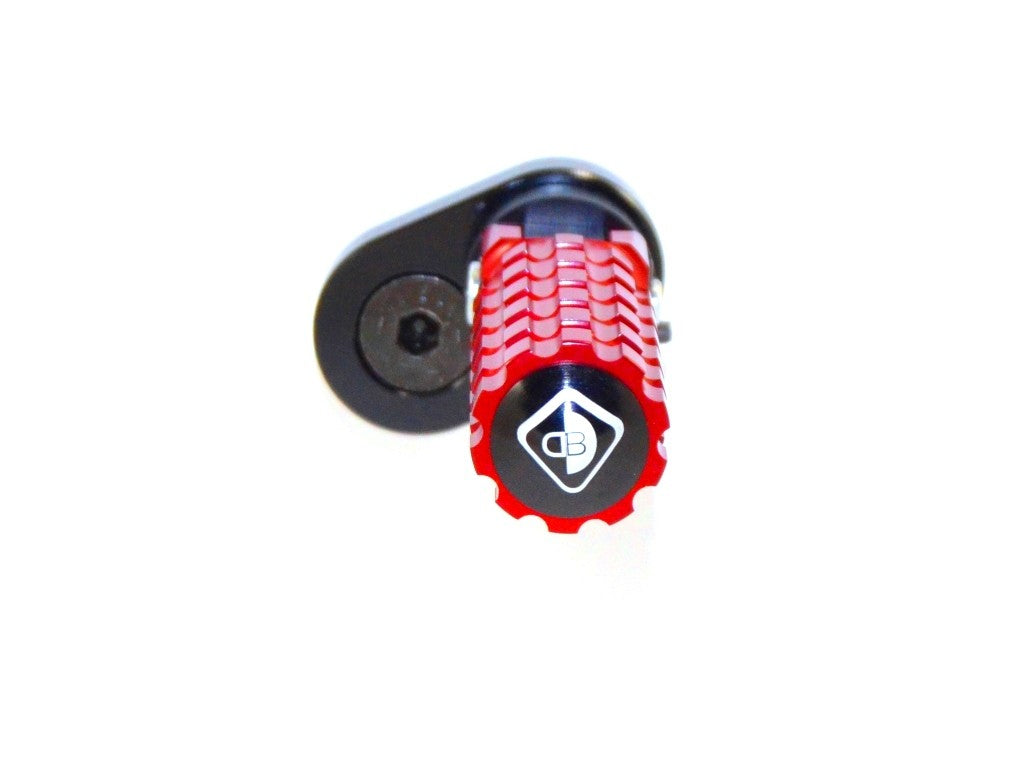 Ducabike DBK PPSCRA01 Adjustable Foot Pegs Scrambler - RED