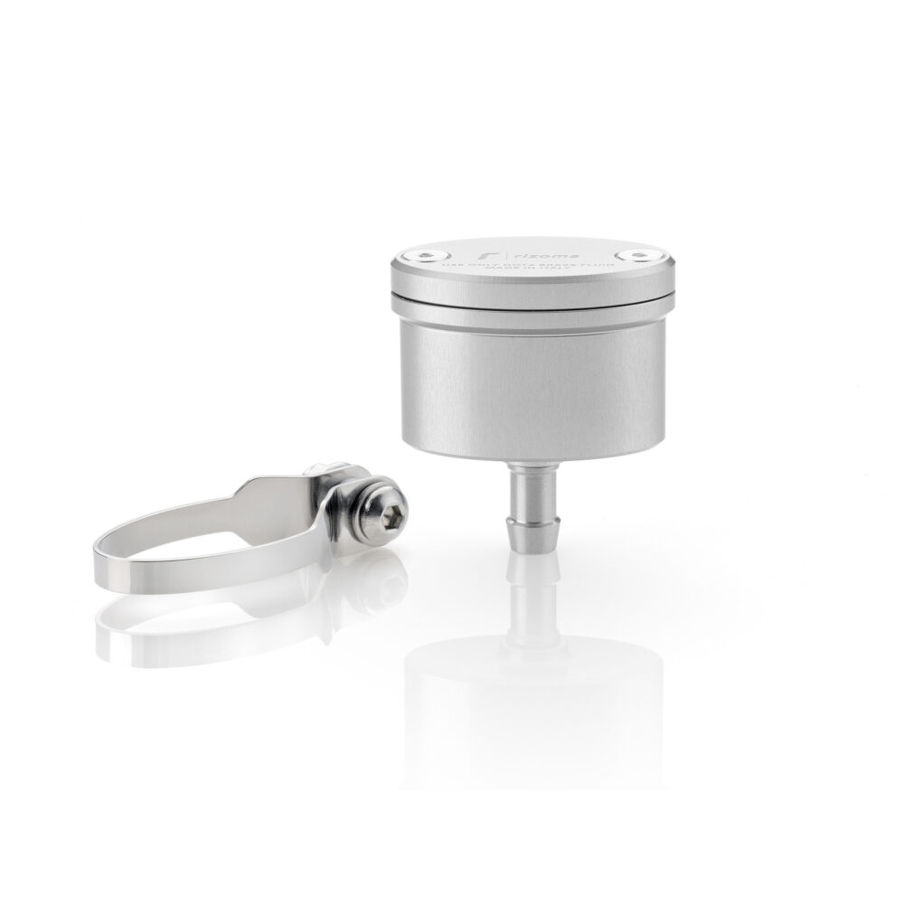 Rizoma Next Rear Brake Fluid Reservoir - silver / v-12-cm3-h-42-mm-o-29-48-mm / 12 / rear-brake