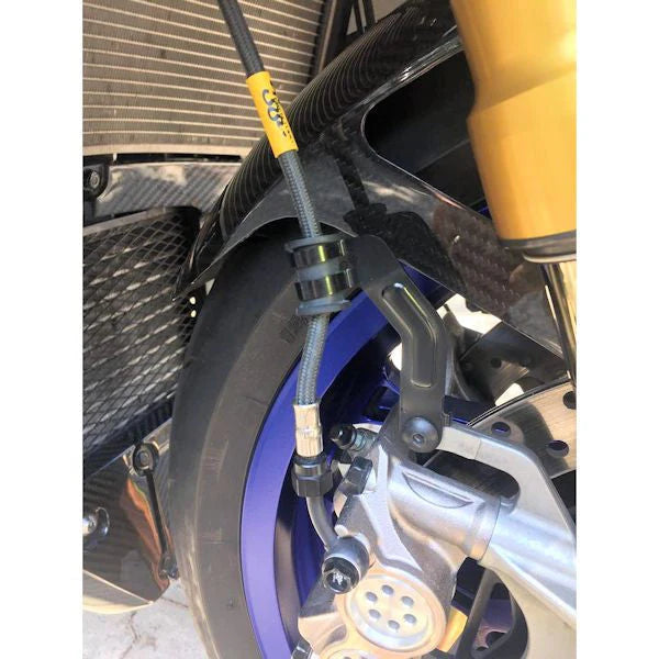Fren Tubo Carbon Fiber Braided Brake Line Kit Yamaha R1 R1S R1M 20-25