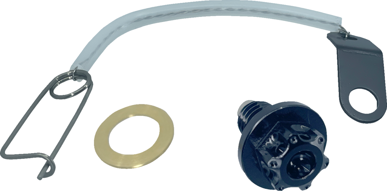 PSR Magnetic Drain Plug - M8 X 1.50 X 17 MM - Black - Kawasaki | Suzuki