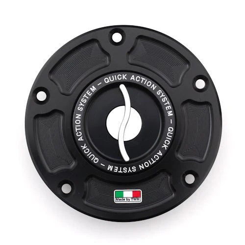 TWM Quick Action CNC Aluminum Gas Cap For Aprilia - TAPR.01 - Silver