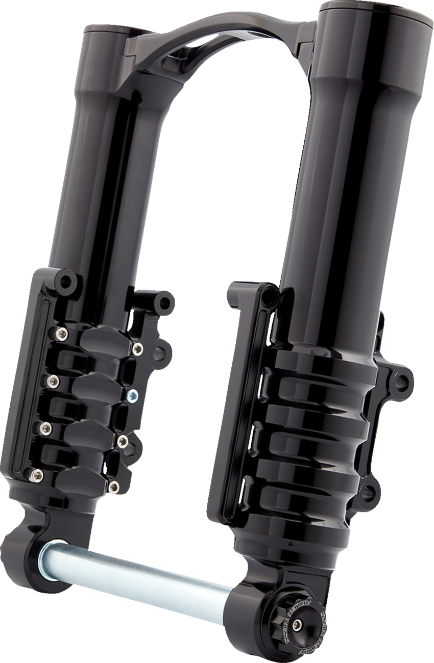 Arlen NESS Fork Legs - 49 MM - Black Anodized - For Factory Brake Caliper