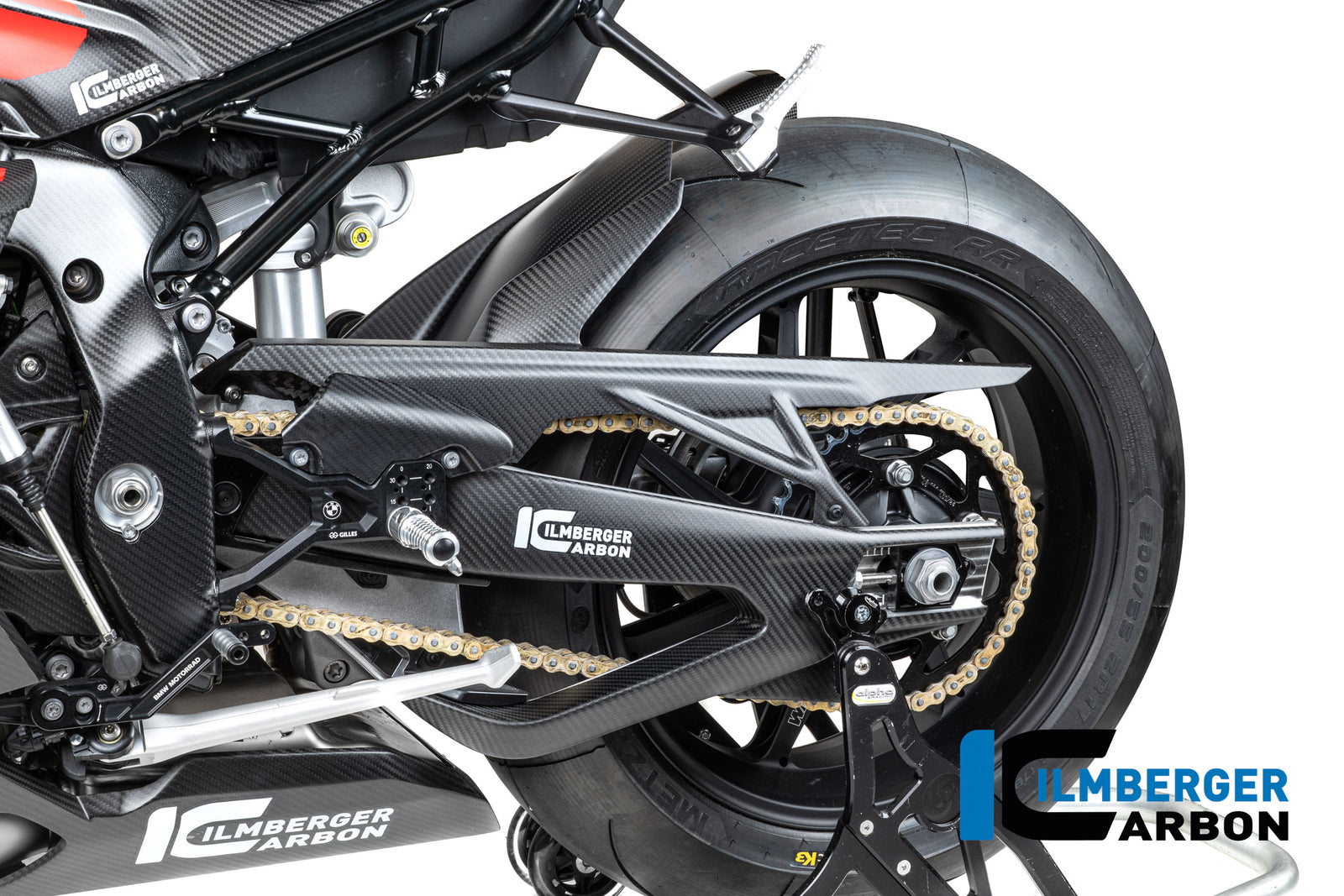 Ilmberger Carbon Rear Hugger With Chain Guard BMW M1000RR / S1000RR - Matte / Twill